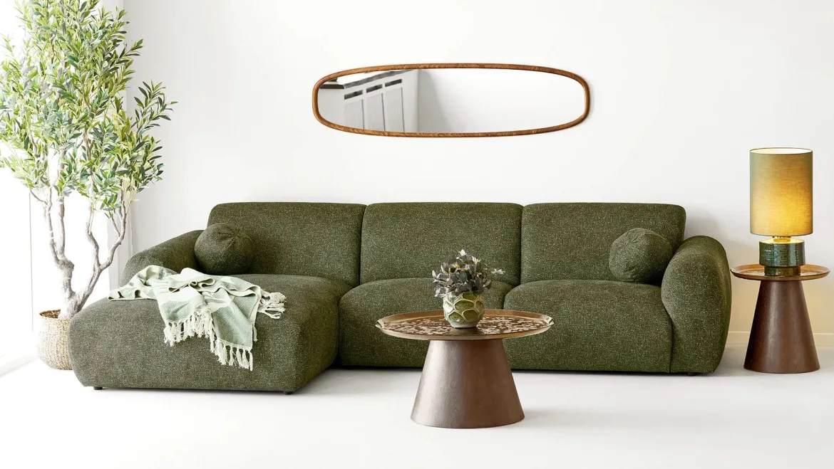 Couchtisch Oliviera - mit einer Tischplatte aus Glas