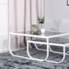 Couchtisch Rondo - zwei Tische mit Glas-Tischplatte
