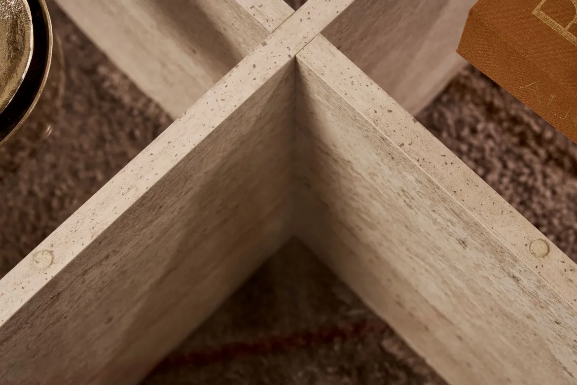 Couchtisch Rovida - mit runder Glasplatte in 2 Varianten