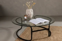 Couchtisch Silento - mit Glasplatte