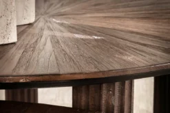 Couchtisch Soluma - 2er Set aus hochwertigem Teakholz im Dreieck-Design