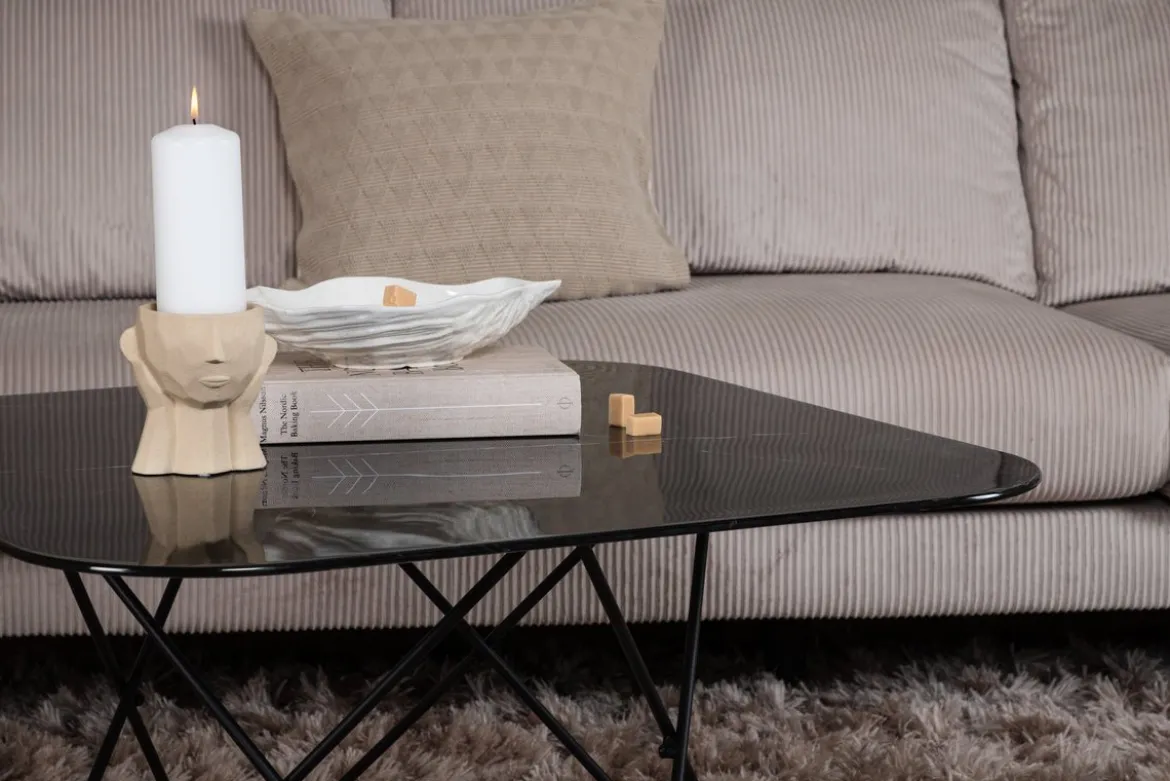 Couchtisch Tango - mit Tischplatte aus Marmorglas