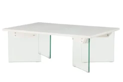 Couchtisch Valerio - elegant mit Glasbeinen