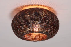 Deckenleuchte „Ferox“ – Metallleuchte in Schwarzbraun