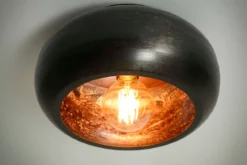 Deckenleuchte „Skylin“ – Metallleuchte in Schwarznickel