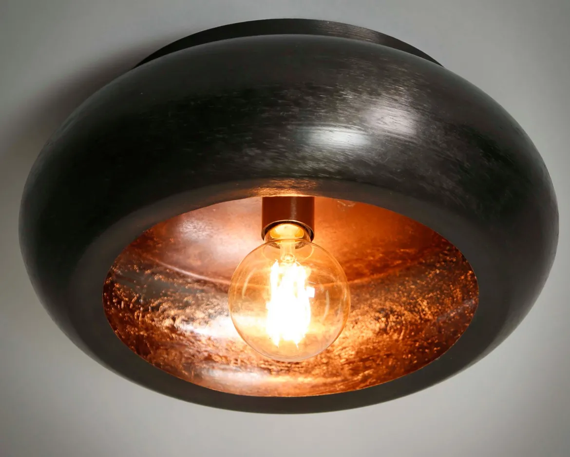 Deckenleuchte „Sky“ – Metallleuchte in Schwarznickel