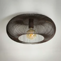 Deckenleuchte „Twira“ – Metallleuchte in Schwarznickel