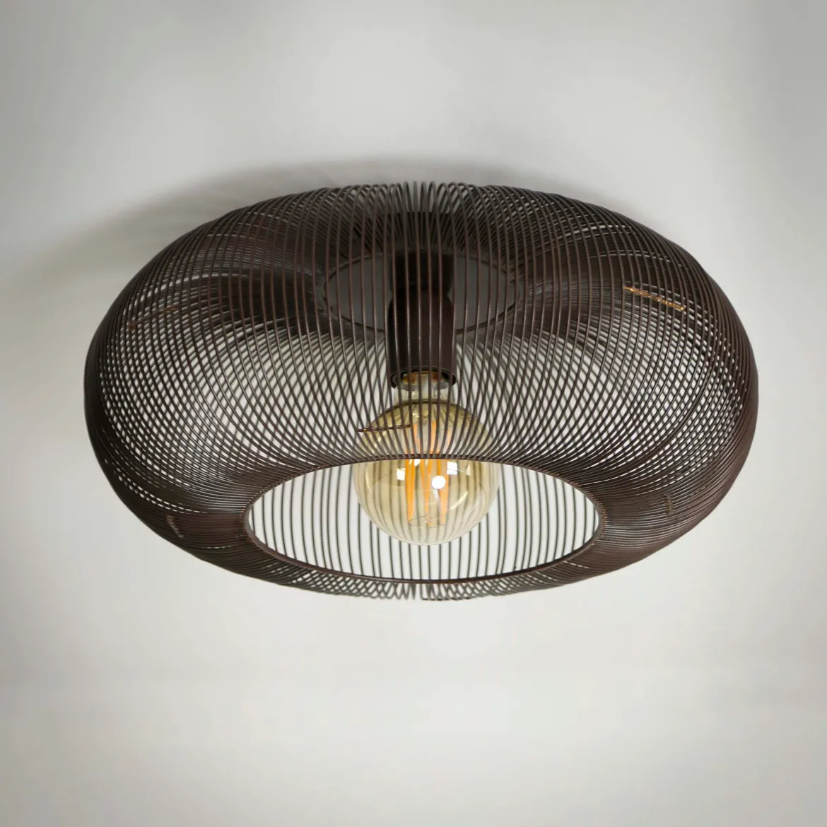 Deckenleuchte „Twira“ – Metallleuchte in Schwarznickel