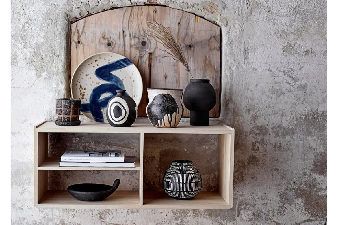 Deko-Blumentopf Arosa – Handgefertigtes Design in Schwarz