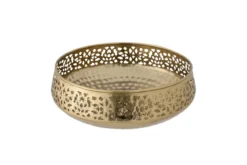 Deko-Schale Zaira – Metall in Goldoptik