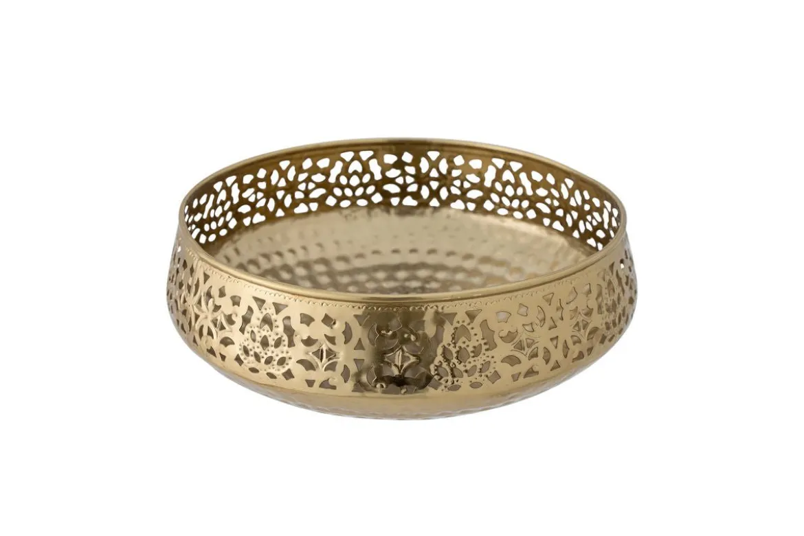 Deko-Schale Zaira – Metall in Goldoptik