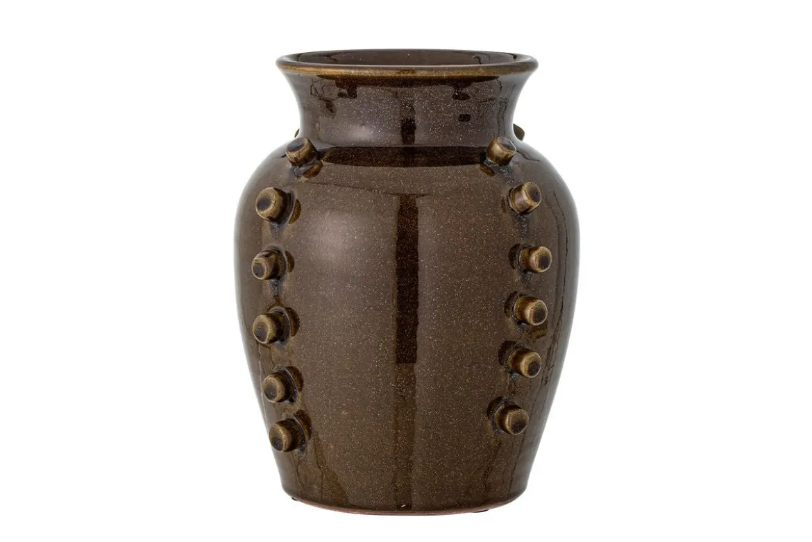 Deko-Vase „Orvella“ – Braune Terrakotta