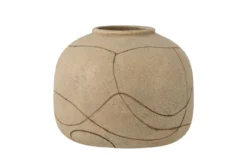 Deko-Vase „Sareen“ – Terrakotta in Natur