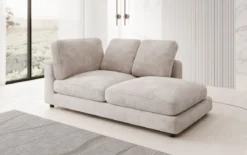 Designer Chaise Longue/Sofa Thalessa in Cord