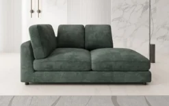 Designer Chaise Longue/Sofa Thalessa in Cord