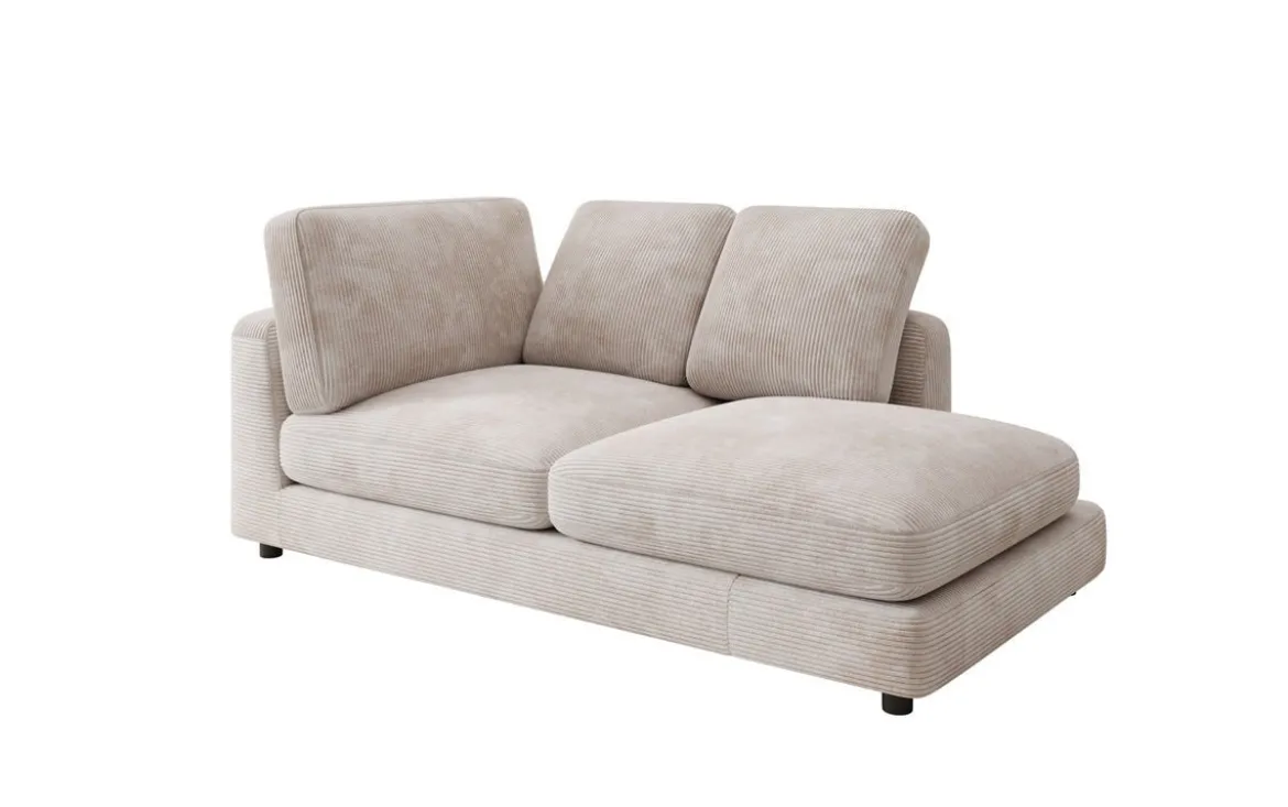 Designer Chaise Longue/Sofa Thalessa in Cord