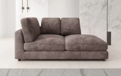 Designer Chaise Longue/Sofa Thalessa in Cord