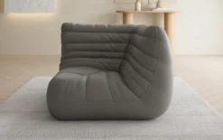 Designer Eckmodul Sofa-Sessel Calmo in Echtleder