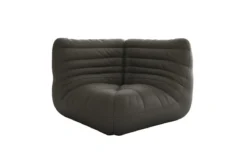 Designer Eckmodul Sofa-Sessel Calmo in Echtleder
