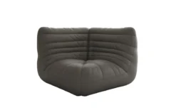 Designer Eckmodul Sofa-Sessel Calmo in Echtleder