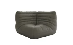 Designer Eckmodul Sofa-Sessel Calmo in Echtleder