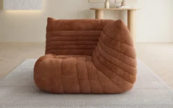 Designer Eckmodul Sofa-Sessel Calmo in Cord