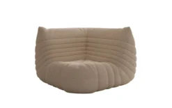 Designer Eckmodul Sofa-Sessel Calmo in Teddy Bouclé