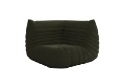 Designer Eckmodul Sofa-Sessel Calmo in Teddy Bouclé