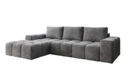 Designer Ecksofa Aila mit Schlaf- und Klappfunktion in Cord
