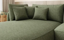Designer Ecksofa Ando Mini in Strukturstoff