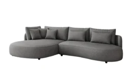 Designer Ecksofa Ando Mini in Strukturstoff