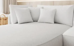 Designer Ecksofa Ando Mini in Strukturstoff