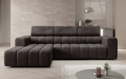 Designer Ecksofa Aurora Mini mit verstellbaren Kopfstützen