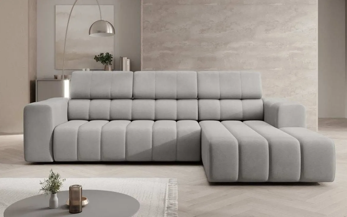 Designer Ecksofa Aurora Mini mit verstellbaren Kopfstützen