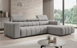 Designer Ecksofa Aurora Mini mit verstellbaren Kopfstützen