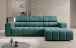 Designer Ecksofa Aurora Mini mit verstellbaren Kopfstützen