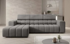 Designer Ecksofa Aurora Mini mit verstellbaren Kopfstützen