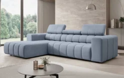 Designer Ecksofa Aurora Mini mit verstellbaren Kopfstützen