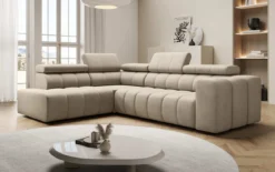Designer Ecksofa Aurora mit elektrischer Schlaffunktion