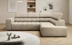 Designer Ecksofa Aurora mit elektrischer Schlaffunktion