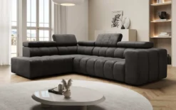 Designer Ecksofa Aurora mit elektrischer Schlaffunktion