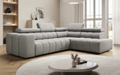 Designer Ecksofa Aurora mit elektrischer Schlaffunktion