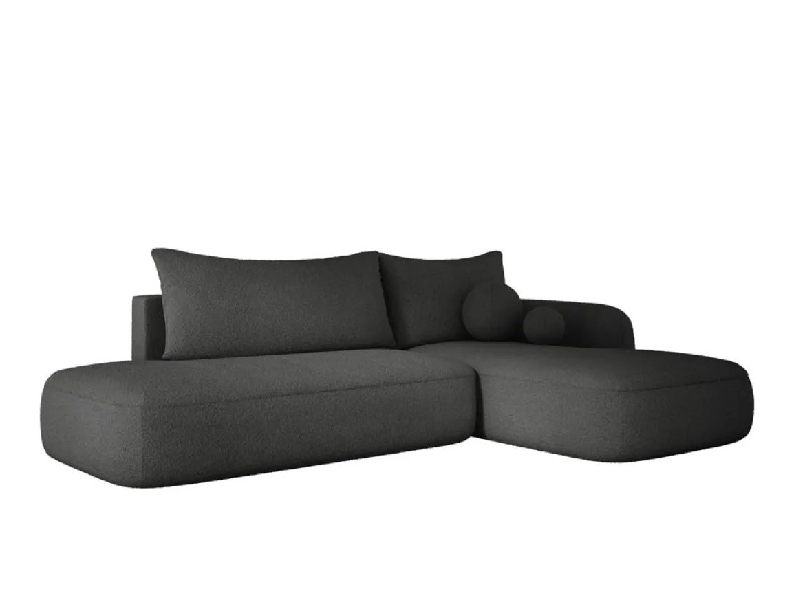 Designer Ecksofa Babu Bouclé mit Schlaf- und Klappfunktion