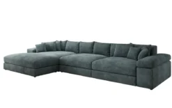Designer Ecksofa Bernardo Maxi mit breiter Ottomane in Cord