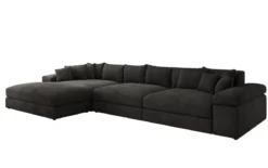 Designer Ecksofa Bernardo Maxi mit breiter Ottomane in Cord