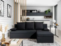 Designer Ecksofa Cali mit Stauraum und Schlaffunktion