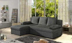 Designer Ecksofa Cali mit Stauraum und Schlaffunktion