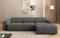 Designer Ecksofa Calm in Bouclé