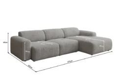 Designer Ecksofa Calm in Bouclé