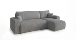 Designer Ecksofa Calva mit Schlaf- und Klappfunktion in Cord